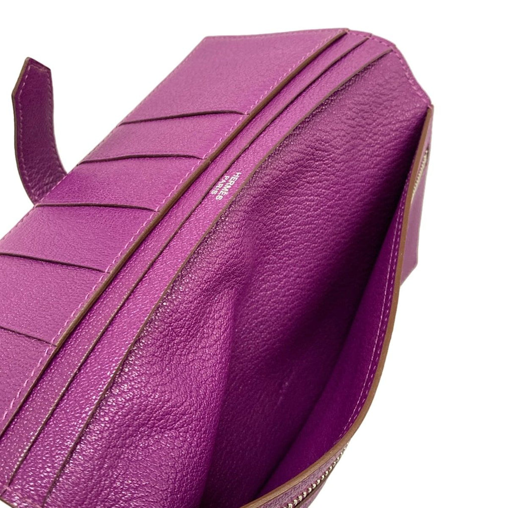 Hermes Wallet Bearn Classic Anemone Silver — view 4