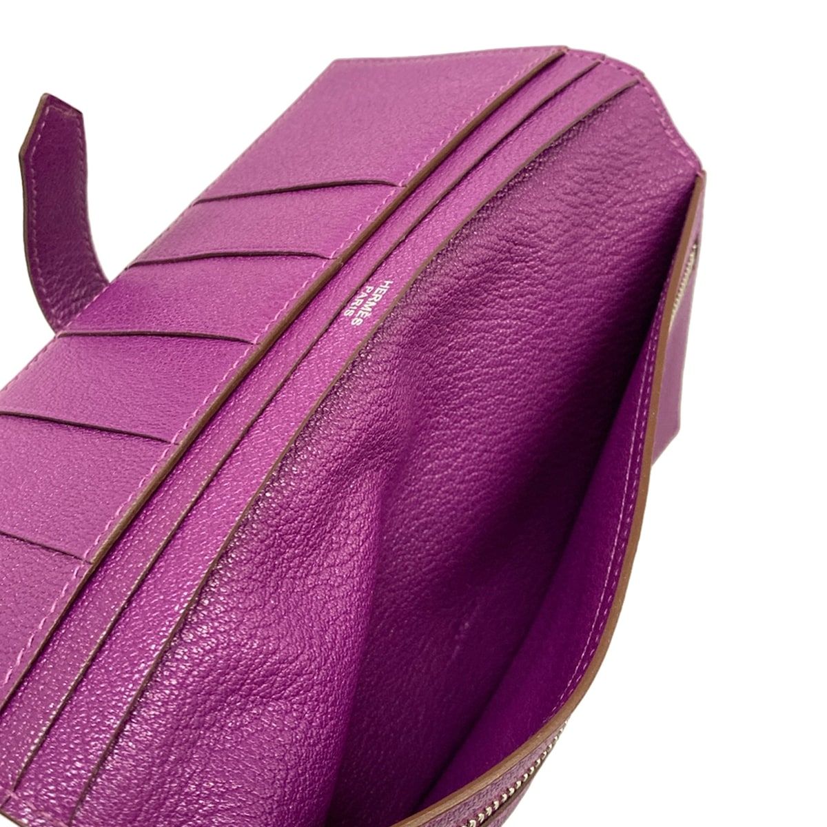 Hermes Wallet Bearn Classic Anemone Silver — view 4