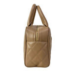 Chanel Handbag Quilted Pink Beige Gold Mini — view 4