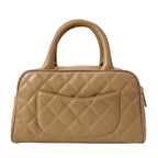 Chanel Handbag Quilted Pink Beige Gold Mini — view 3