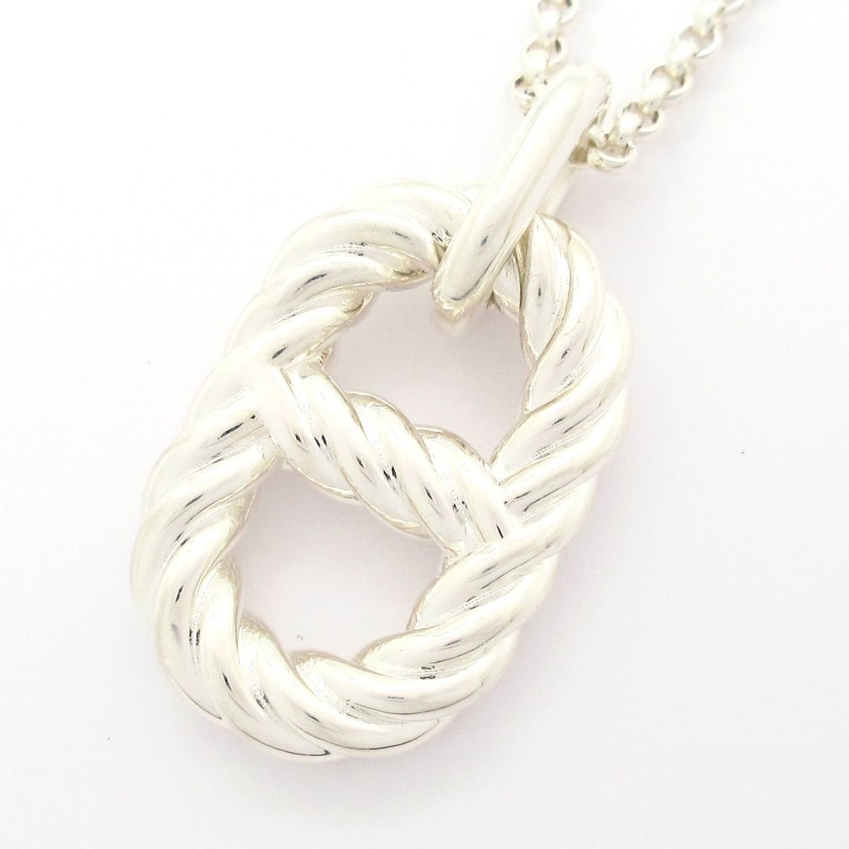 Hermes Necklace Chaine D'ancre Area II GM Silver Twist