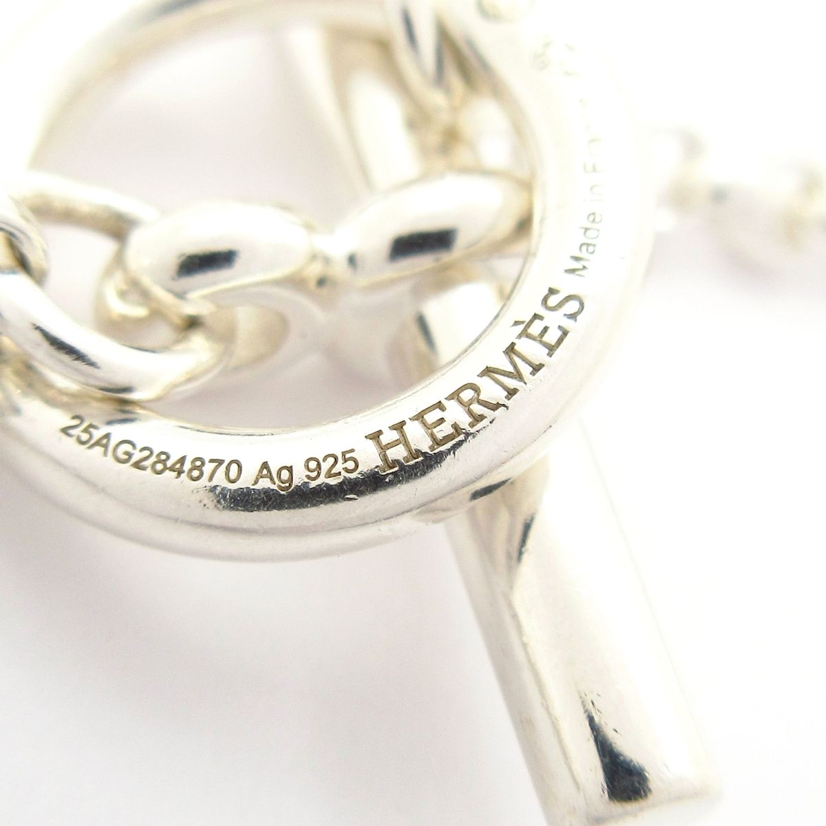 Hermes Necklace Chaine D'ancre Area II GM Silver Twist — view 5
