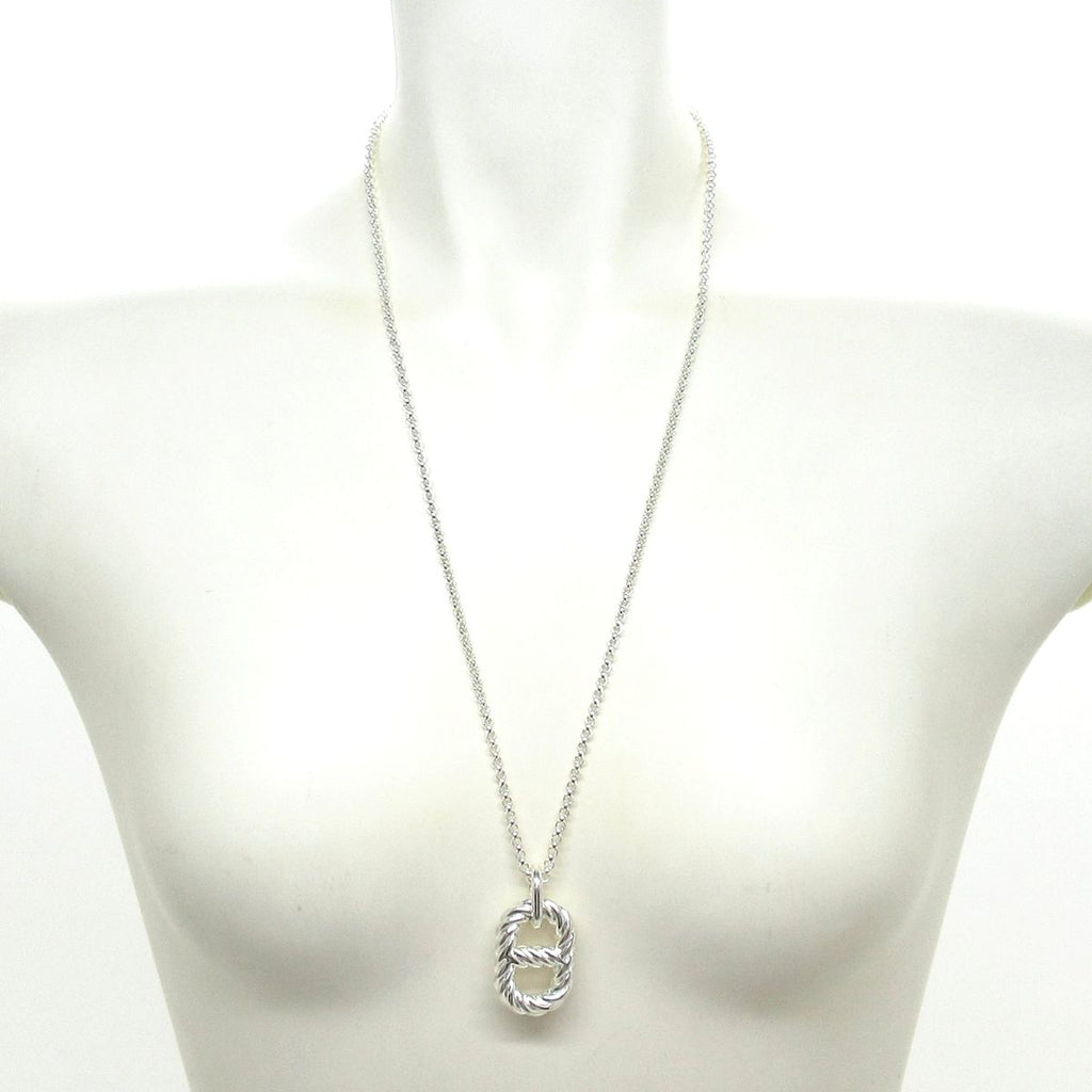 Hermes Necklace Chaine D'ancre Area II GM Silver Twist — view 2