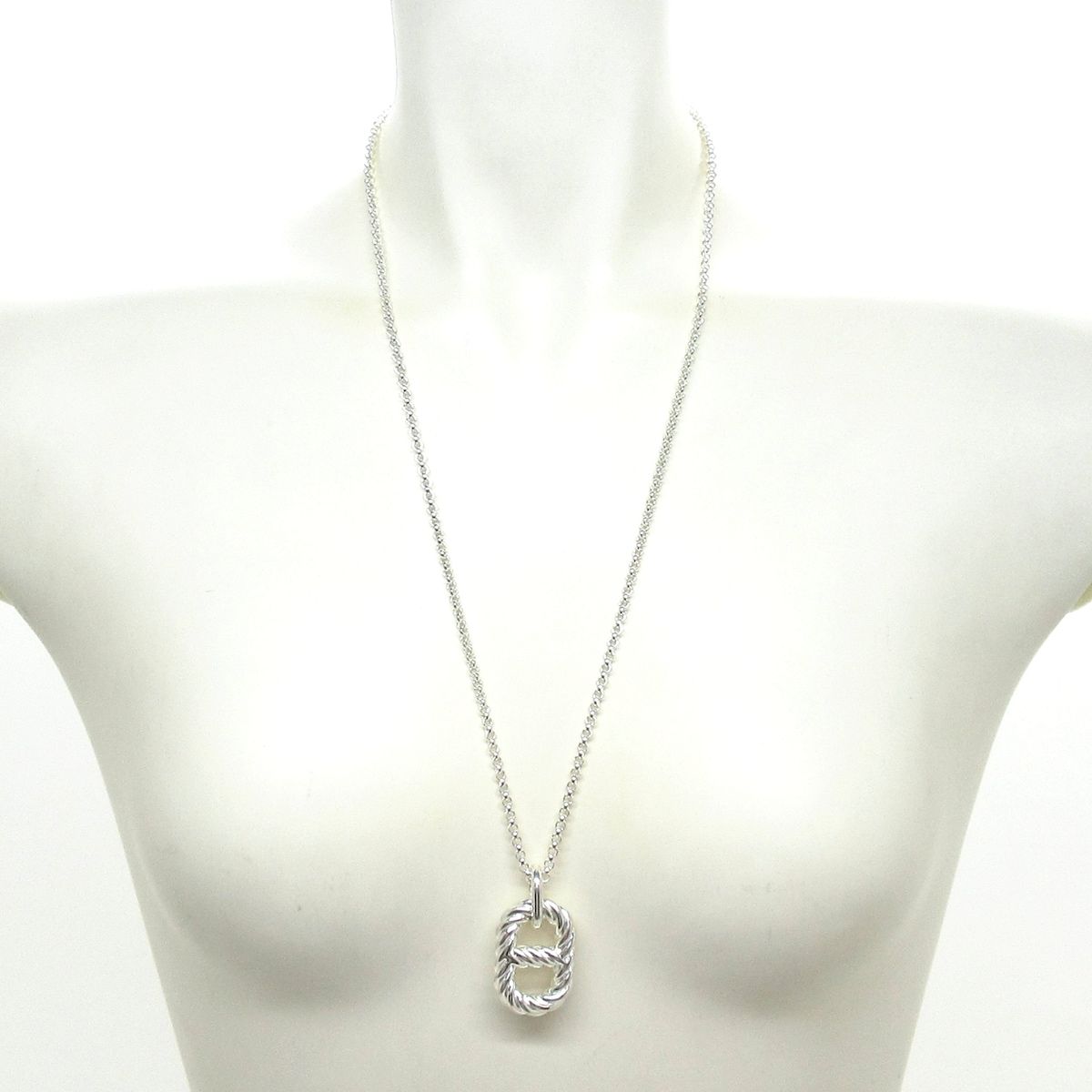 Hermes Necklace Chaine D'ancre Area II GM Silver Twist — view 2