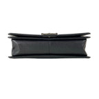 Chanel Shoulder Bag Boy Quilted Black Chain Vintage Silver — view 5