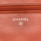 Chanel Wallet Brilliant Pink Chain Silver Leather Lambskin Shoulder Bag — view 6