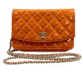 Chanel Wallet Brilliant Pink Chain Silver Leather Lambskin Shoulder Bag