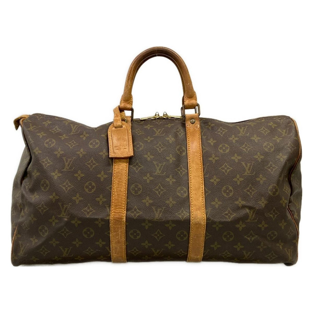 Louis Vuitton Boston Bag Monogram Keepall 50 Signed