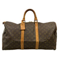 Louis Vuitton Boston Bag Monogram Keepall 50 Signed