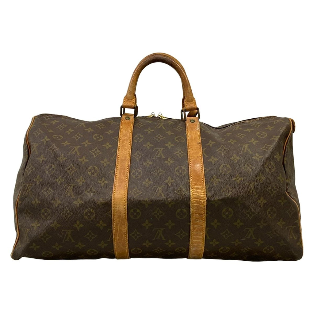 Louis Vuitton Boston Bag Monogram Keepall 50 Signed — view 3
