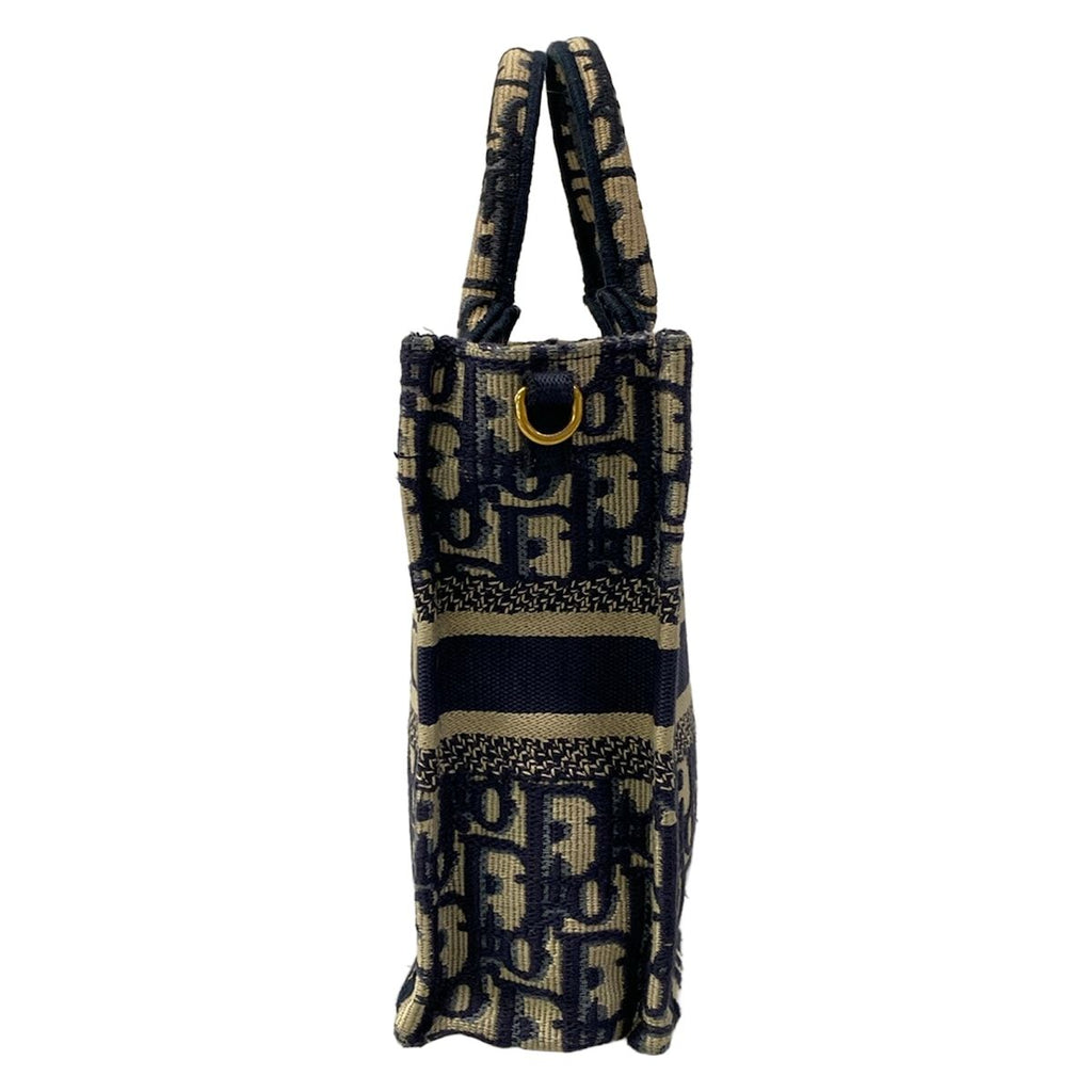 Dior Tote Book Mini Phone Dark Navy Ivory — view 4