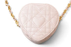 Dior Amor Caro Shoulder Bag Mini Vanity Heart Pouch Leather — view 5