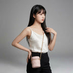 Dior Amor Caro Shoulder Bag Mini Vanity Heart Pouch Leather — view 3