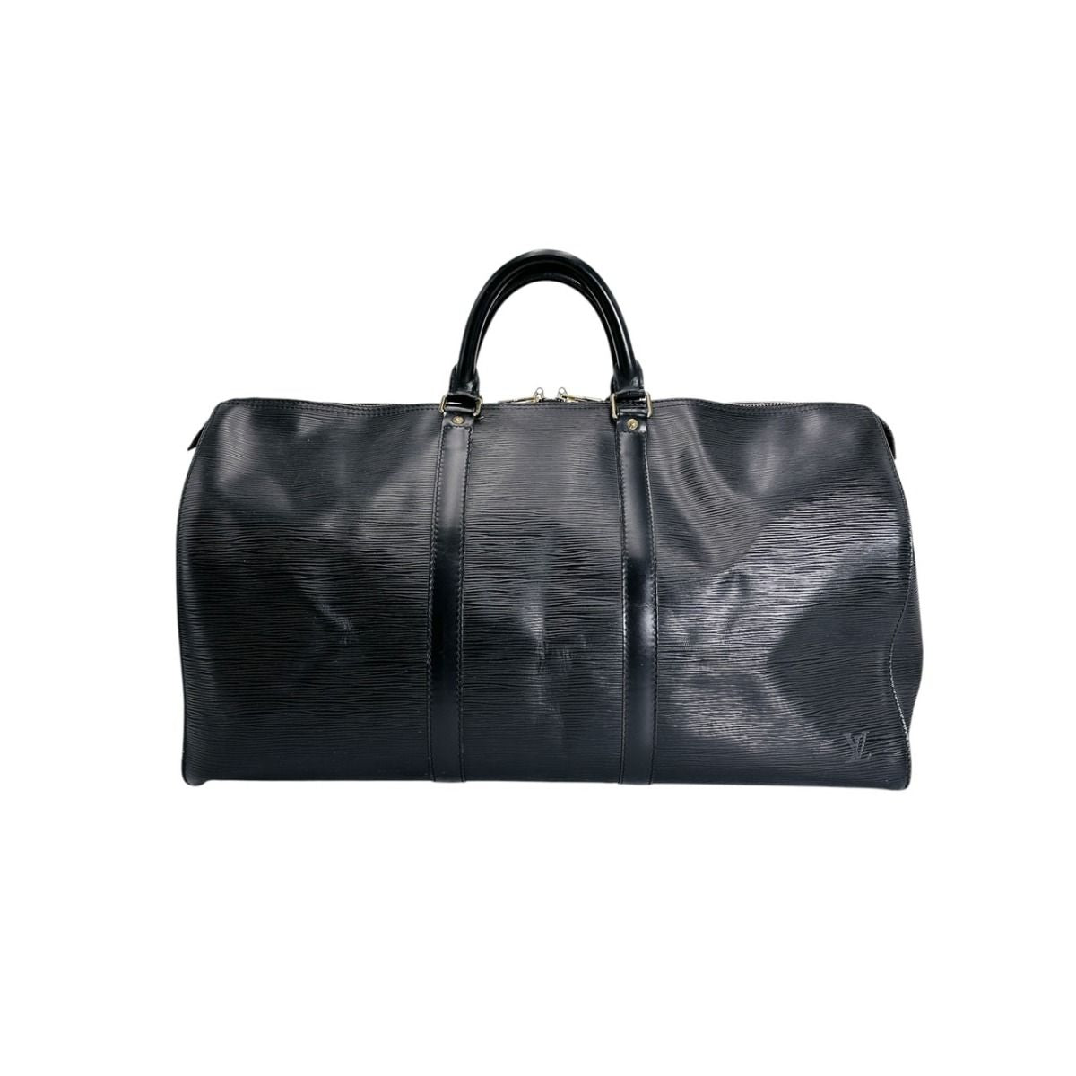 Louis Vuitton Epi Keepall 50 Boston Bag Black — view 2