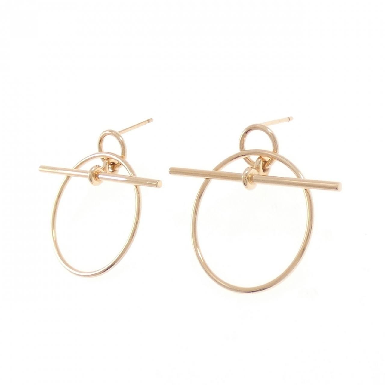 Hermes Echappee Earrings Pink — view 2