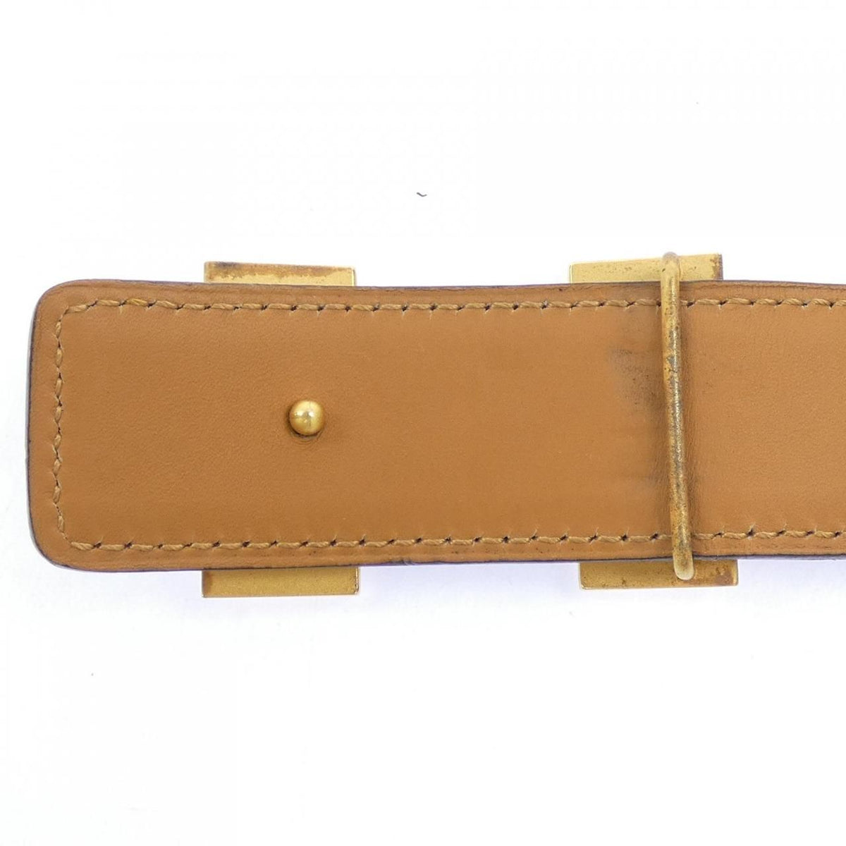Hermes Vintage H Martelee 32 Reversible Belt — view 3