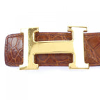 Hermes Vintage H Martelee 32 Reversible Belt — view 2