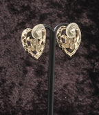 Chanel Earrings CC Logo Heart Motif — view 3