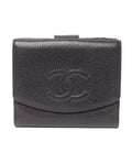 Chanel Snap Bifold Wallet Caviar Leather Gold