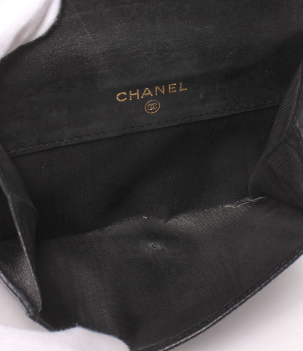 Chanel Snap Bifold Wallet Caviar Leather Gold — view 6