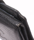 Chanel Snap Bifold Wallet Caviar Leather Gold — view 8