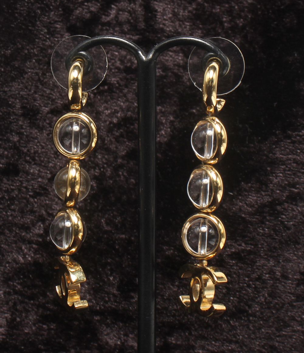 Chanel Earrings CC Logo Drop