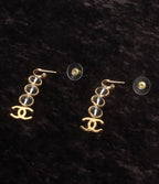 Chanel Earrings CC Logo Drop — view 4