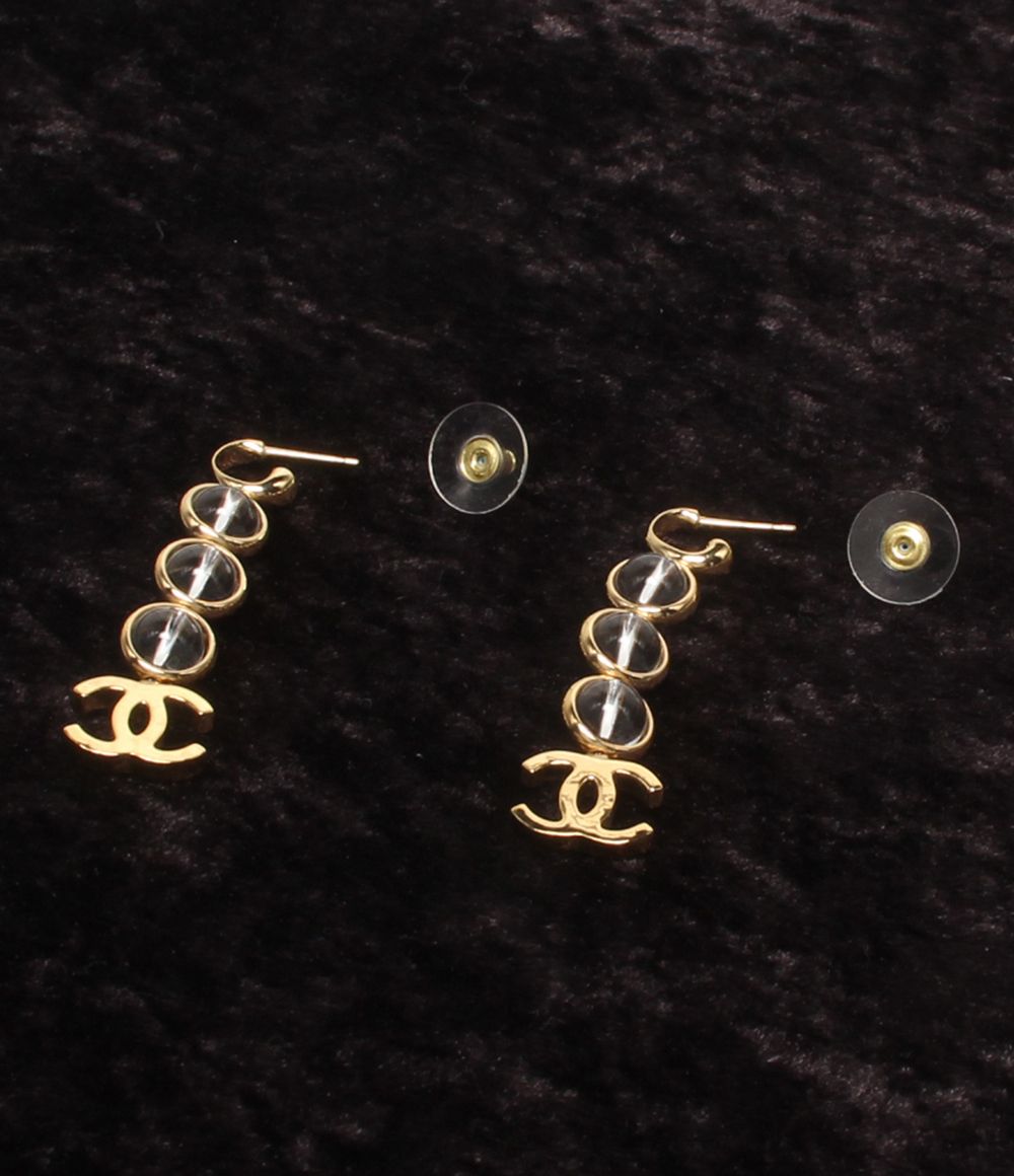 Chanel Earrings CC Logo Drop — view 4