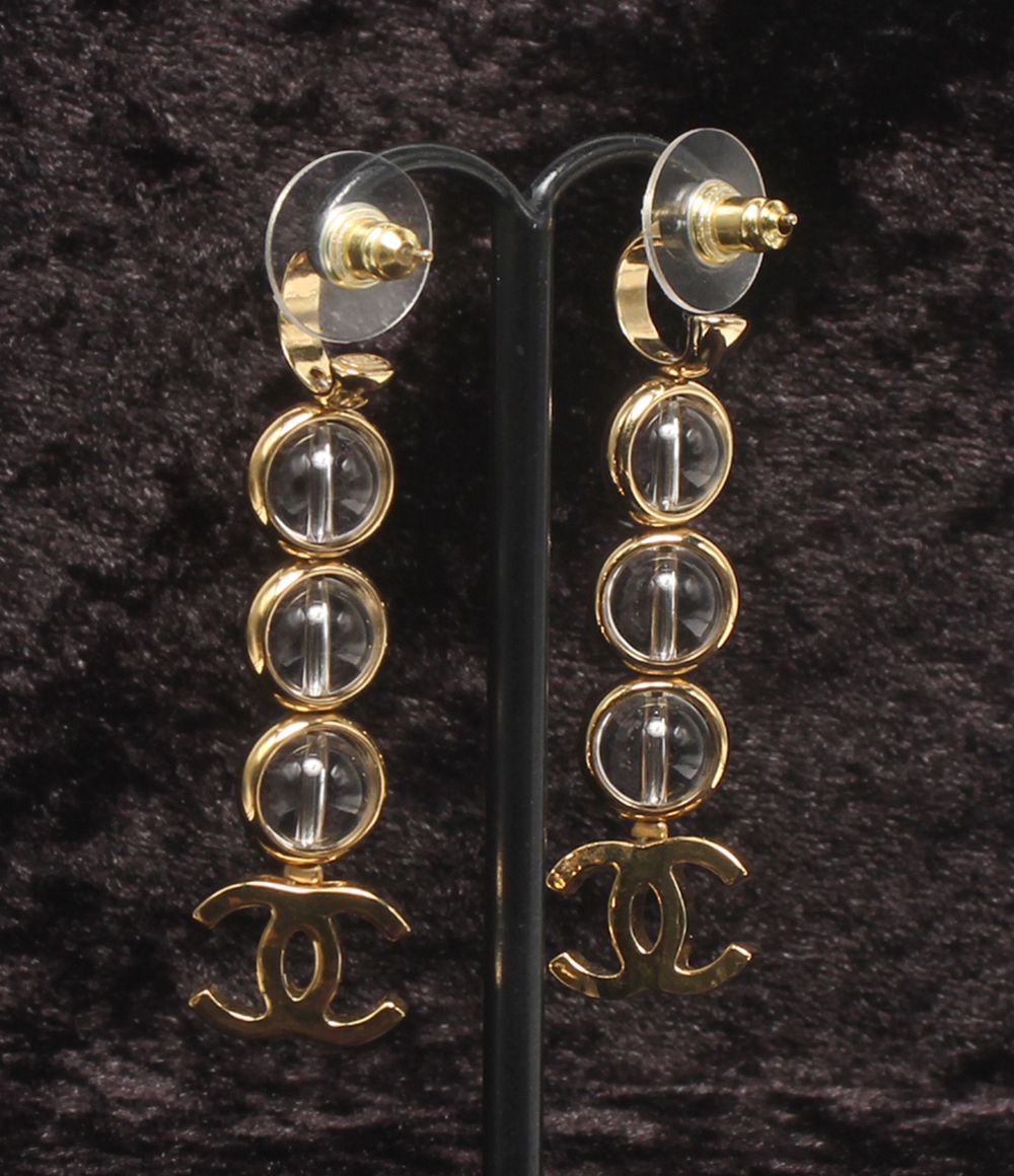 Chanel Earrings CC Logo Drop — view 3