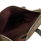 Louis Vuitton Tote Monogram Macassar Kitan Dark Brown Black — view 7