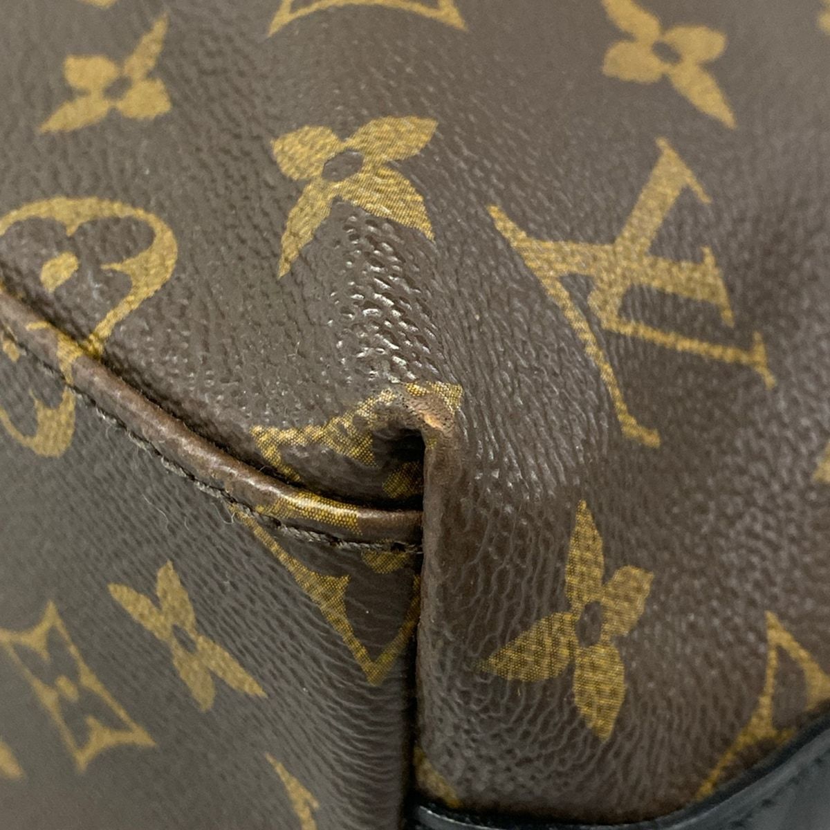 Louis Vuitton Tote Monogram Macassar Kitan Dark Brown Black — view 6