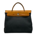 Hermes Handbag Herbag PM Black Brown