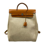 Hermes Backpack Herbag a Dos Ivory Brown