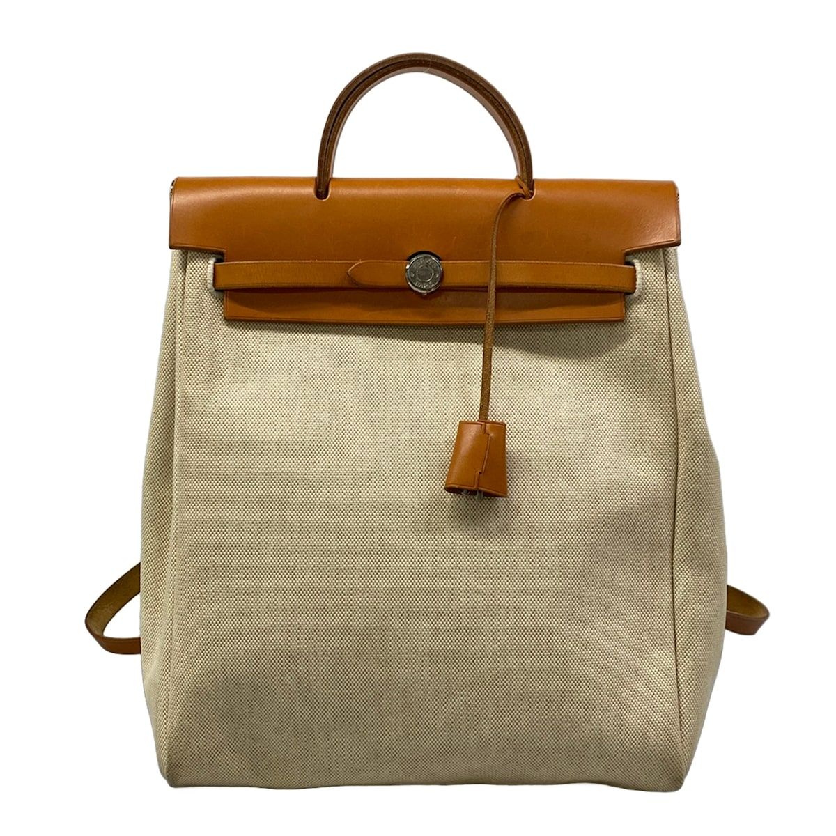 Hermes Backpack Herbag a Dos Ivory Brown