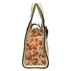 Gucci Tote GG Ribbon Ivory Pink Floral Leather — view 2