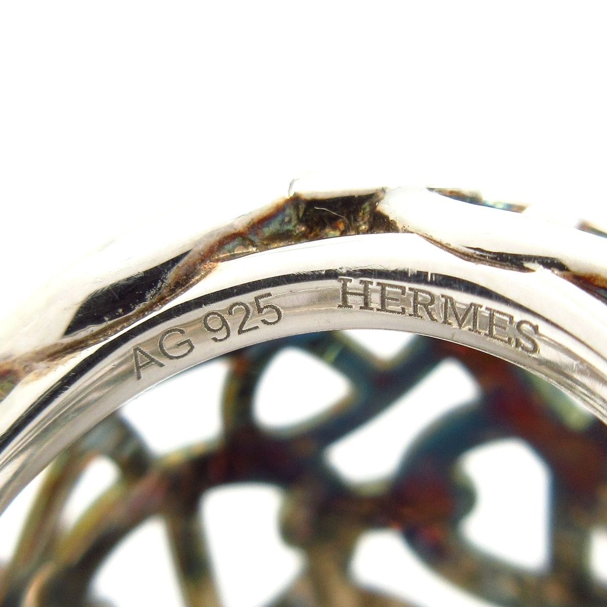 Hermes Ring 50 Chaine D'ancre Enchainee TGM Silver — view 5