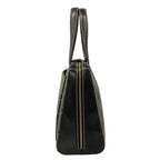 Chanel Handbag Wild Stitch Black Matte Gold Leather — view 2