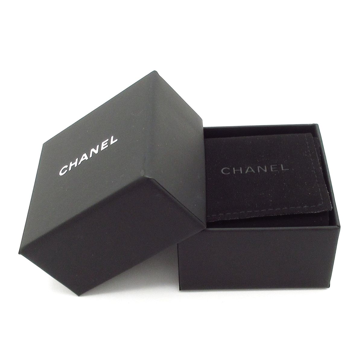 Chanel Ring CC Logo Gold Silver Clear Heart — view 6