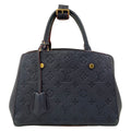 Louis Vuitton Handbag Monogram Empreinte Montaigne BB Marine Rouge Leather