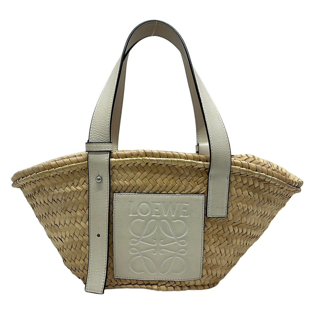 Loewe Tote Basket Beige White Paula's Ibiza Leather