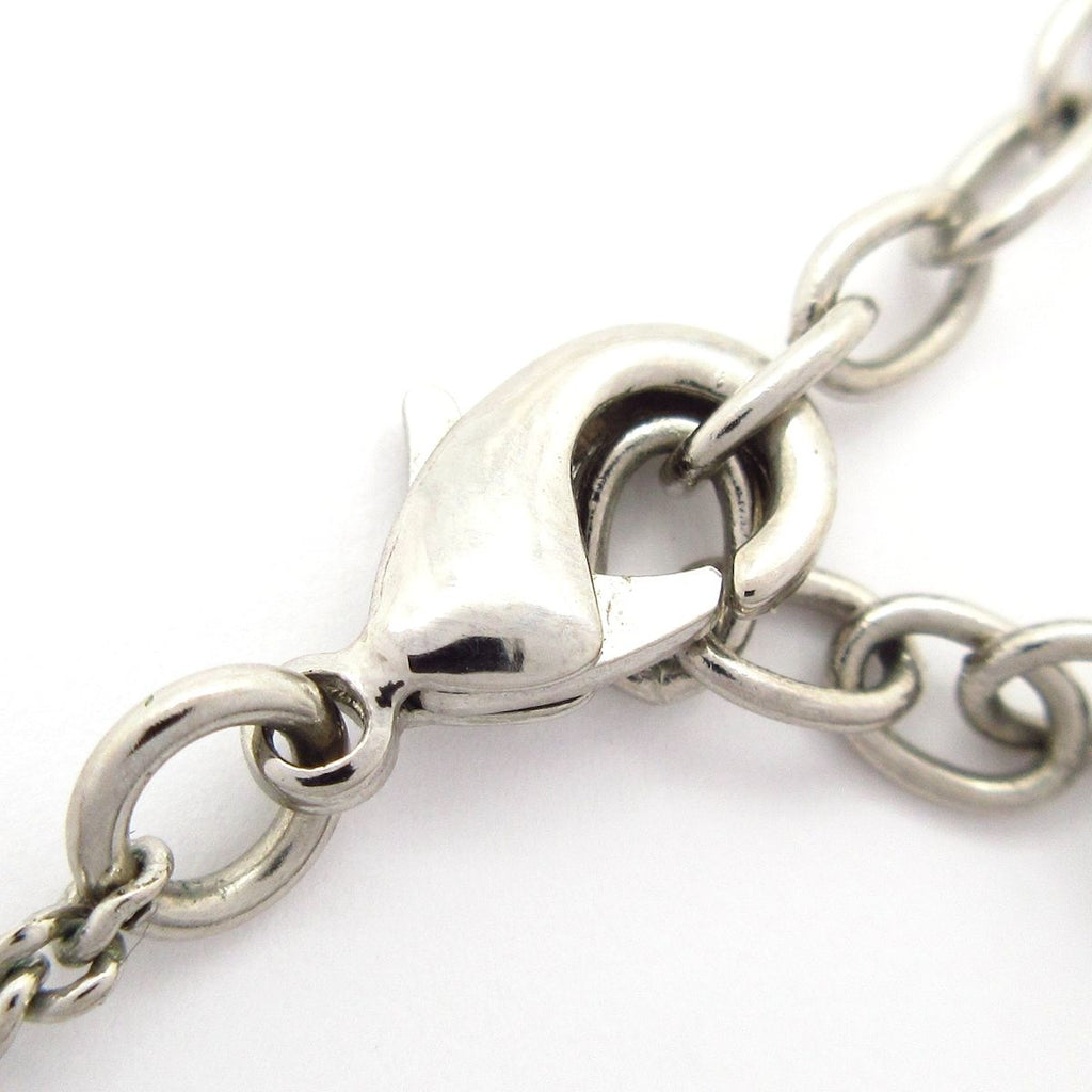 Chanel Necklace CC Logo Silver Gold Clear Heart — view 4