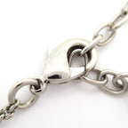 Chanel Necklace CC Logo Silver Gold Clear Heart — view 4
