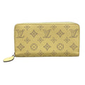 Louis Vuitton Wallet Mahina Zippy Banana Leather Cowhide