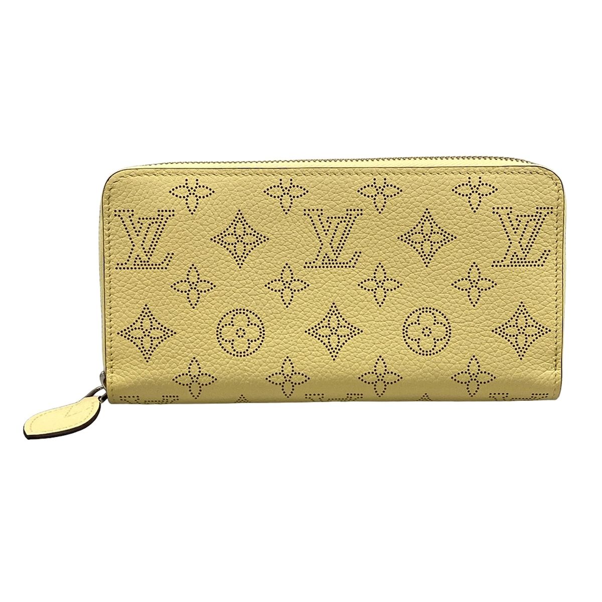 Louis Vuitton Wallet Mahina Zippy Banana Leather Cowhide