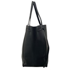Celine Tote Cabas Phantom Medium with Belt Black Leather — view 2