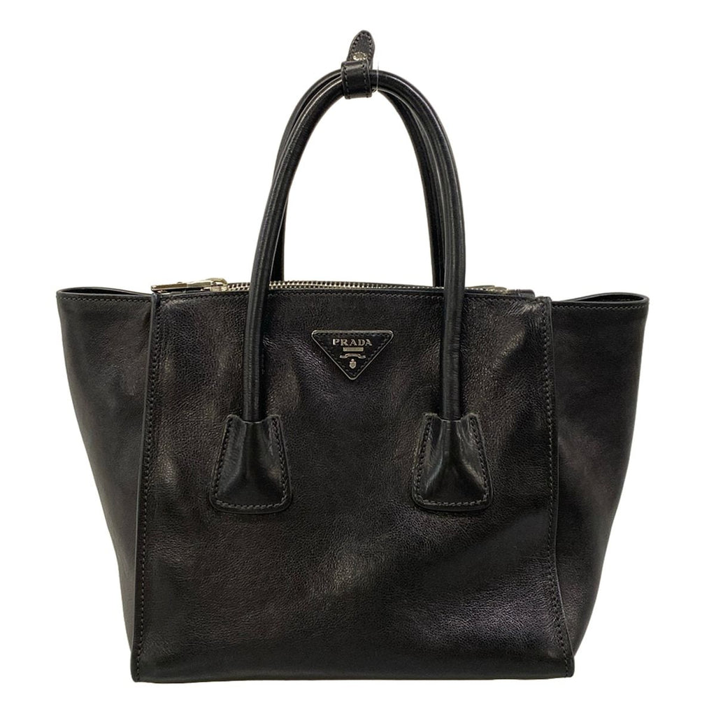Prada Handbag Black Leather
