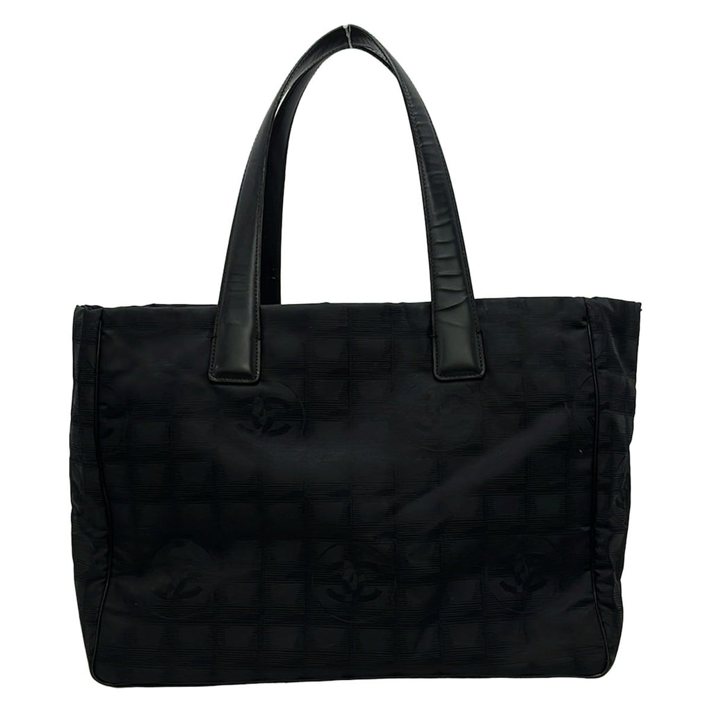 Chanel Tote New Travel Line MM Black Leather — view 3