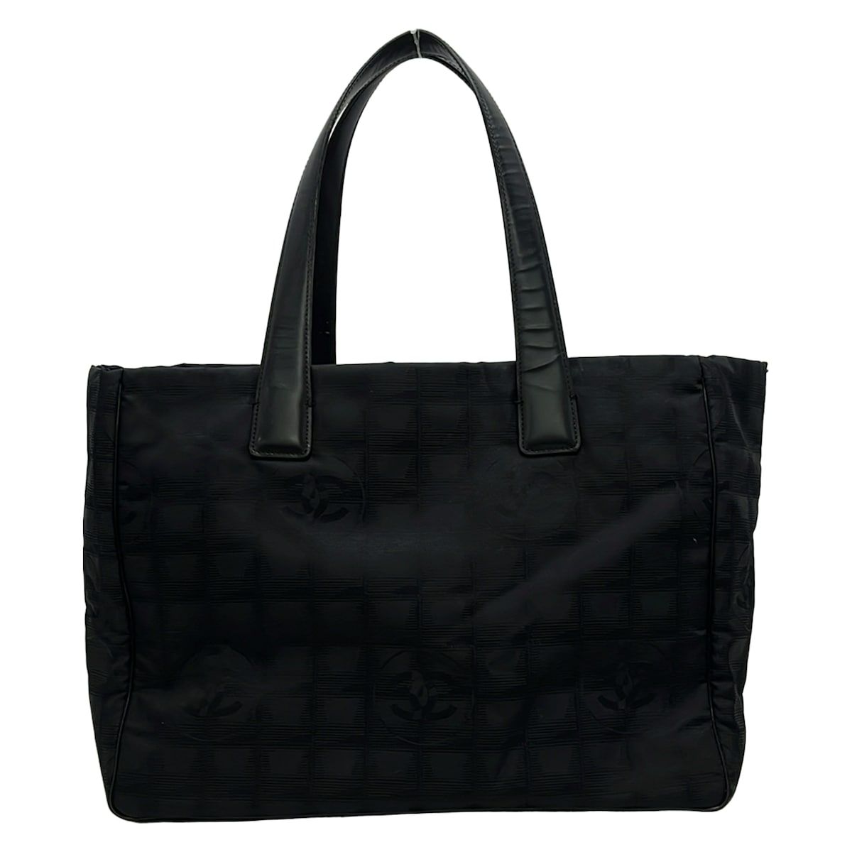 Chanel Tote New Travel Line MM Black Leather — view 3