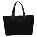 Chanel Tote New Travel Line MM Black Leather