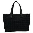 Chanel Tote New Travel Line MM Black Leather